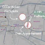 1-3 Personen - Fahrradgarage - Zentrum - Kueche - Wlan - Klima