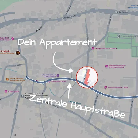 1-3 Personen - Fahrradgarage - Zentrum - Kueche - Wlan - Klima * Sankt Martin