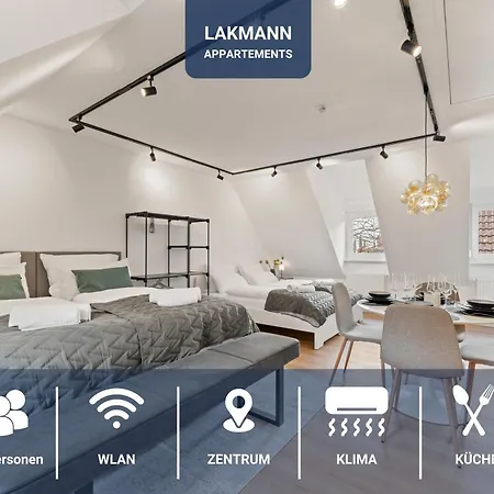Apartment 1-3 Personen - Fahrradgarage - Zentrum - Kueche - Wlan - Klima Sankt Martin